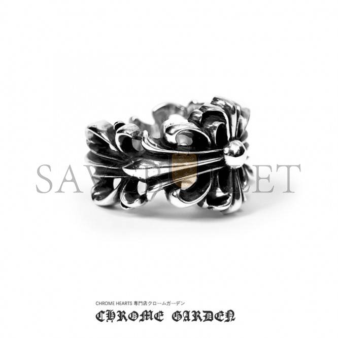 CHROME HEARTS DOUBLE FLORAL RING