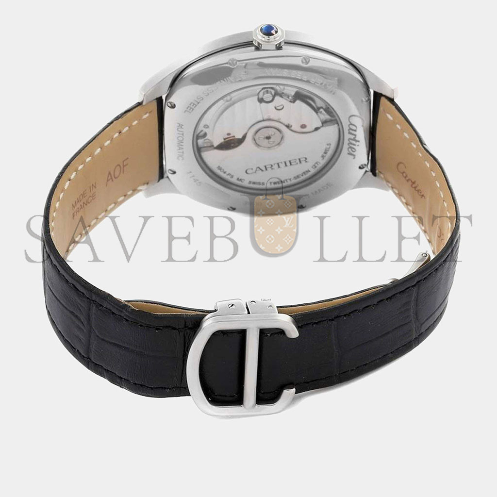 CARTIER DRIVE SILVER DIAL STEEL MENS WATCH WSNM0004