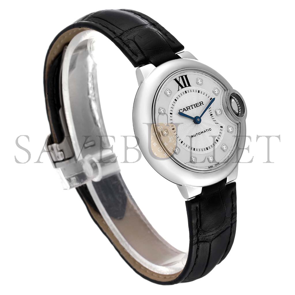 CARTIER BALLON BLEU 33MM WOMEN'S WATCH W4BB0009