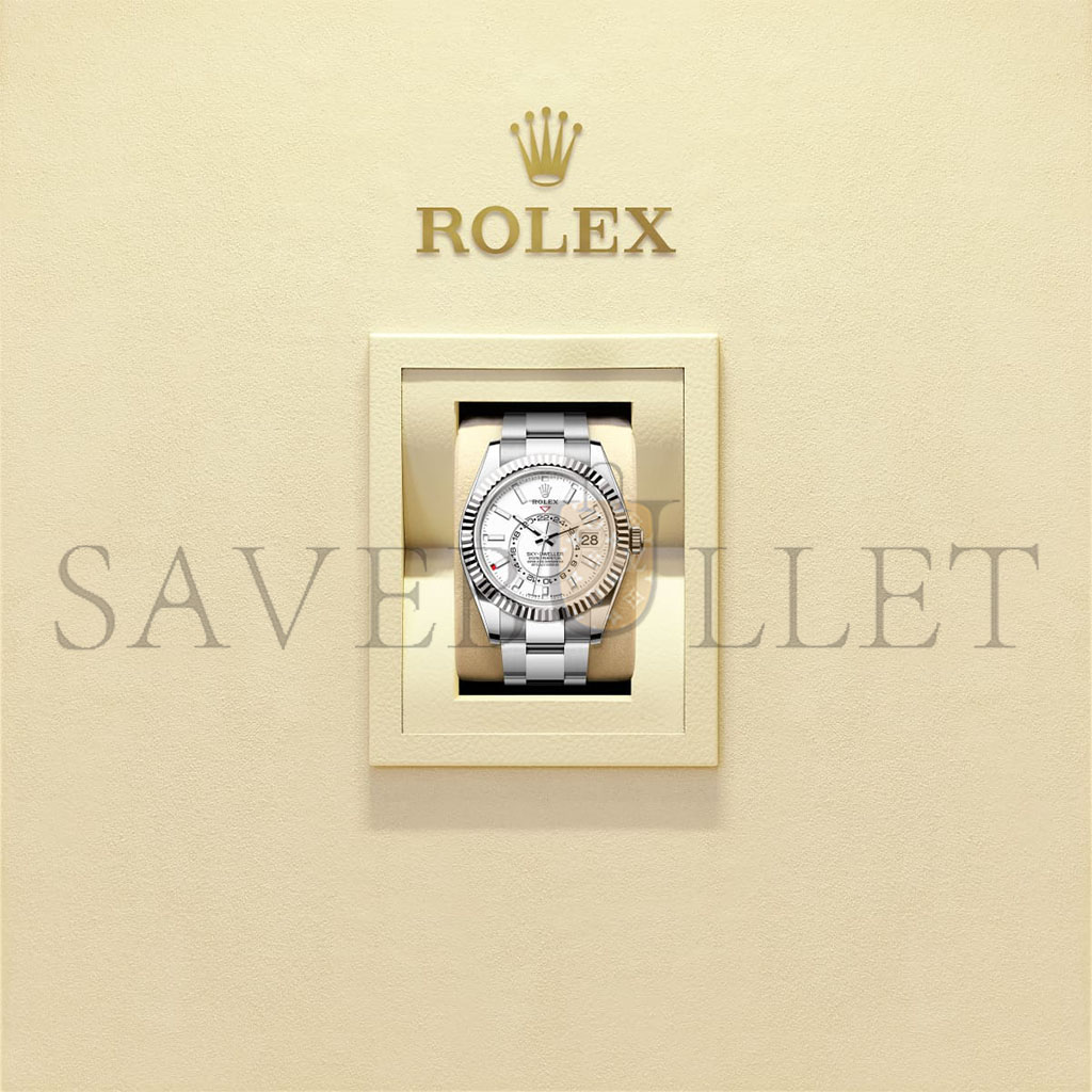 ROLEX SKY-DWELLER OYSTER, 42 MM, OYSTERSTEEL AND WHITE GOLD WATCH 336934