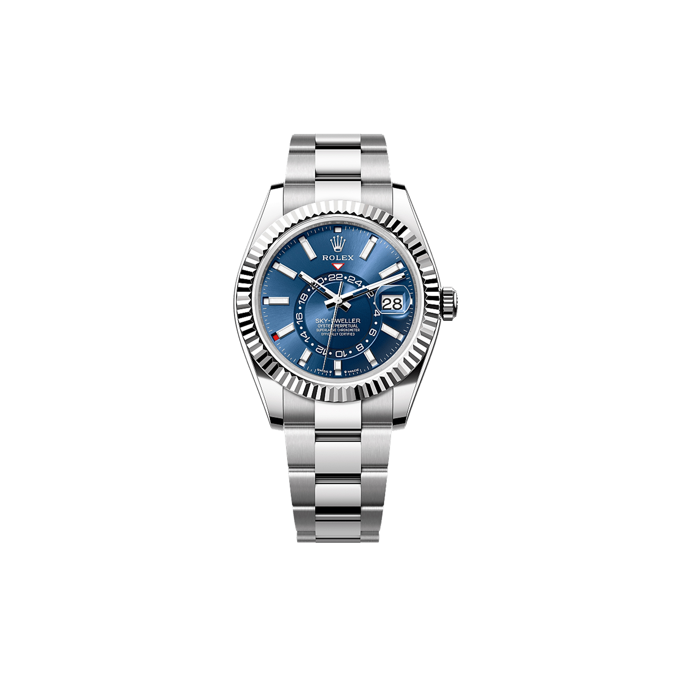 ROLEX SKY-DWELLER OYSTER, 42 MM, OYSTERSTEEL AND WHITE GOLD WATCH 336934