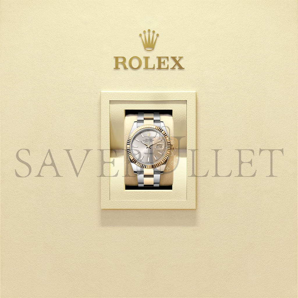 ROLEX DATEJUST 41 OYSTER, 41 MM, OYSTERSTEEL AND YELLOW GOLD WATCH 126333