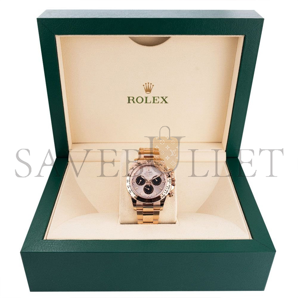 ROLEX DAYTONA 18K ROSE GOLD, SUNDUST INDEX DIAL, 40 MM WATCH 126505-0003