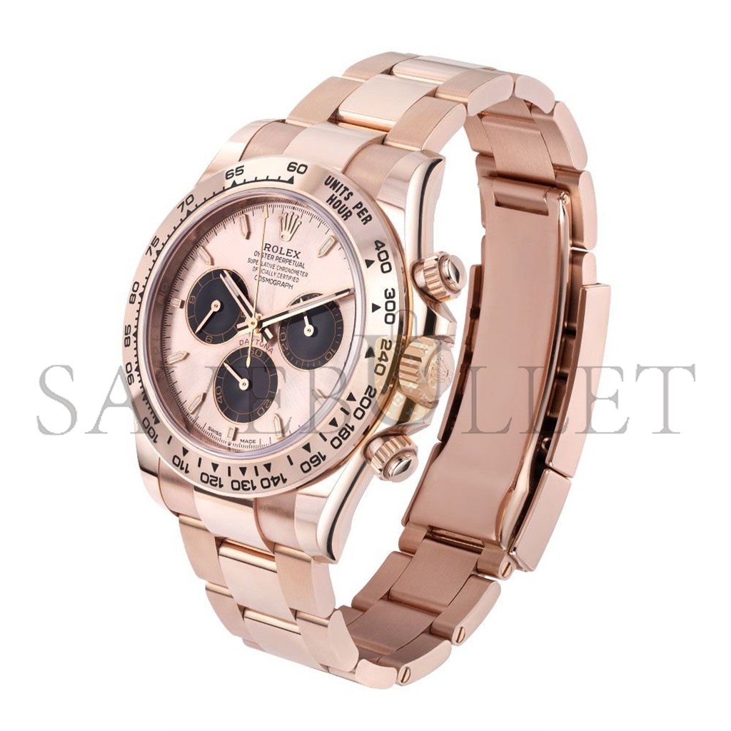 ROLEX DAYTONA 18K ROSE GOLD, SUNDUST INDEX DIAL, 40 MM WATCH 126505-0003