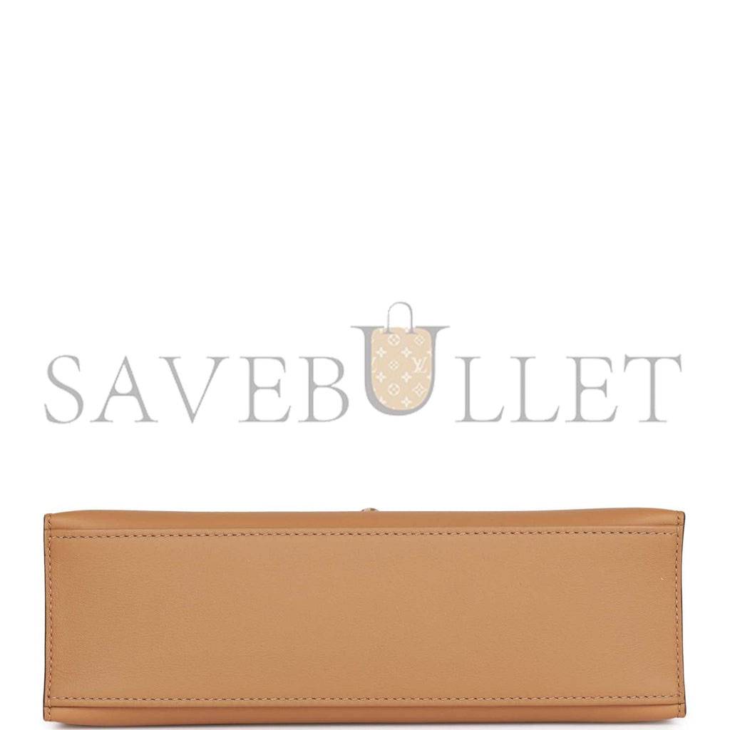 HERMES KELLY POCHETTE BISCUIT SWIFT GOLD HARDWARE  (22*12*13cm)