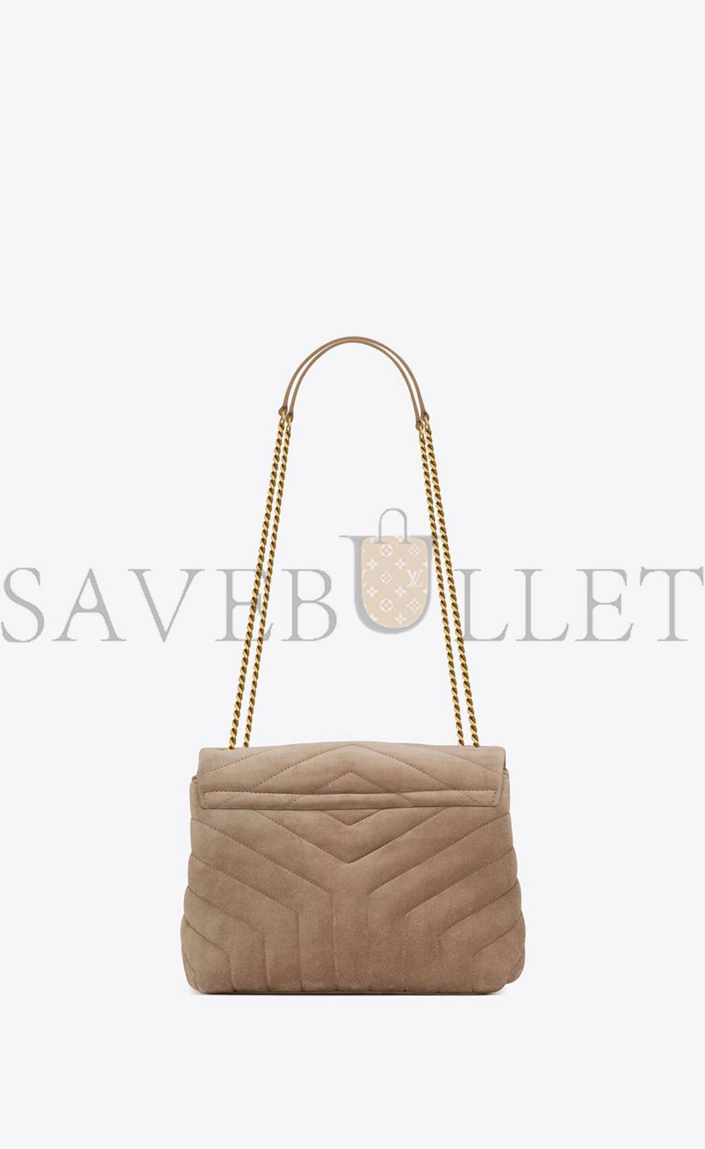 YSL LOULOU SMALL CHAIN BAG IN QUILTED &QUOT;Y&QUOT; SUEDE 4946991U8612346 (25*17*9cm)