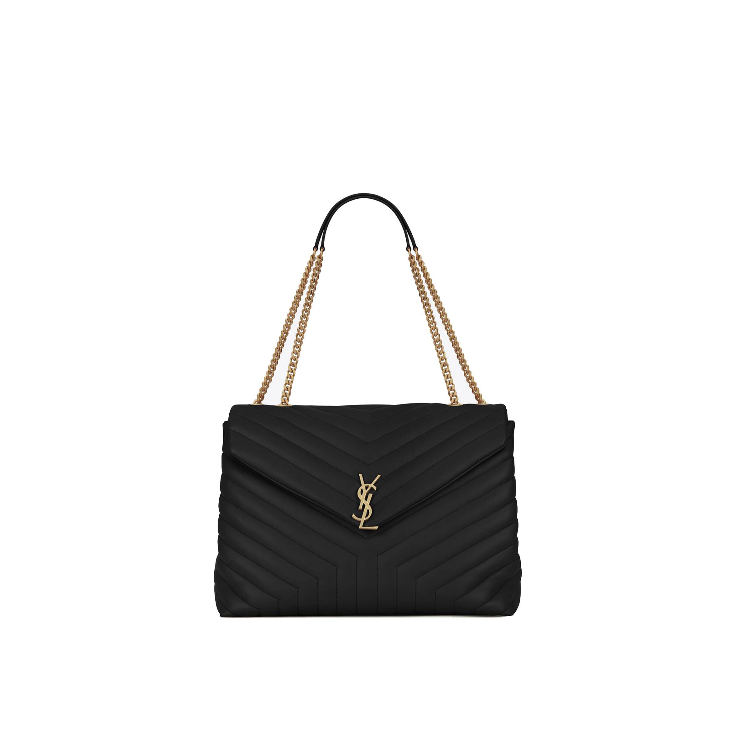 YSL LOULOU LARGE CHAIN BAG IN QUILTED LEATHER 574947DV7271000 (38*27*14cm)