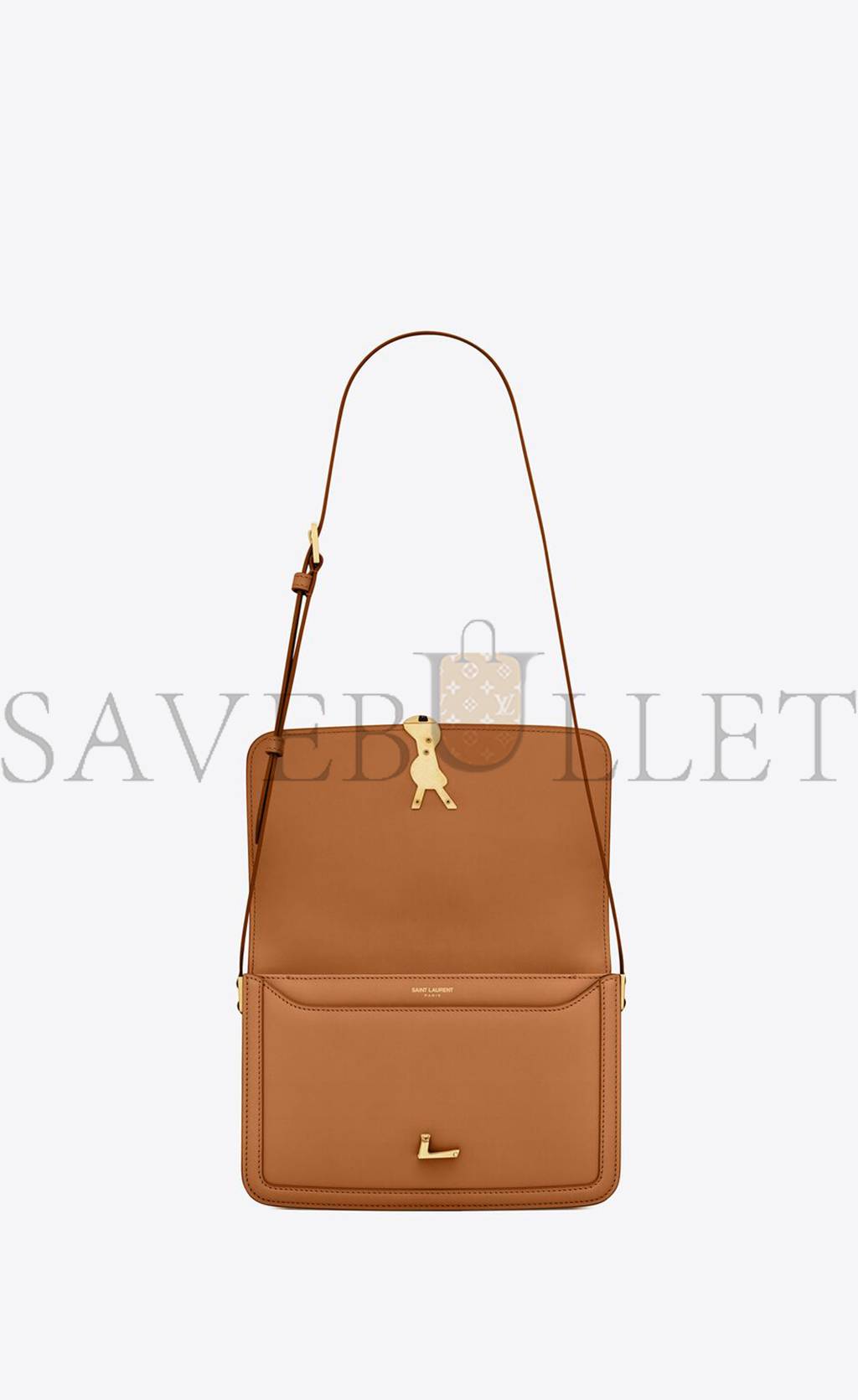 YSL  SOLFERINO MEDIUM SATCHEL IN BOX SAINT LAURENT LEATHER 6343050SX0W7724 (23*16*6cm)